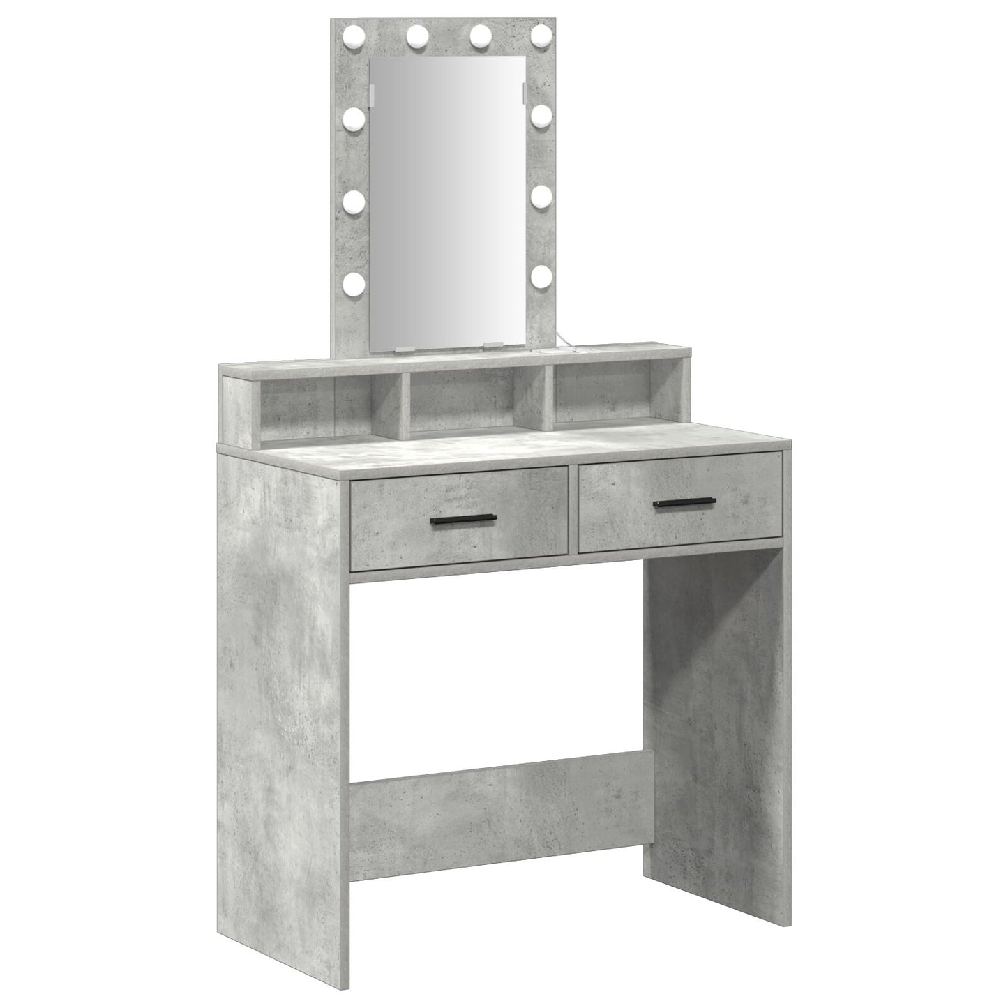 Kaptafel Met Led-Verlichting Beton grijs 79 x 41 x 140 cm