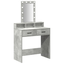 Kaptafel Met Led-Verlichting Beton grijs 79 x 41 x 140 cm