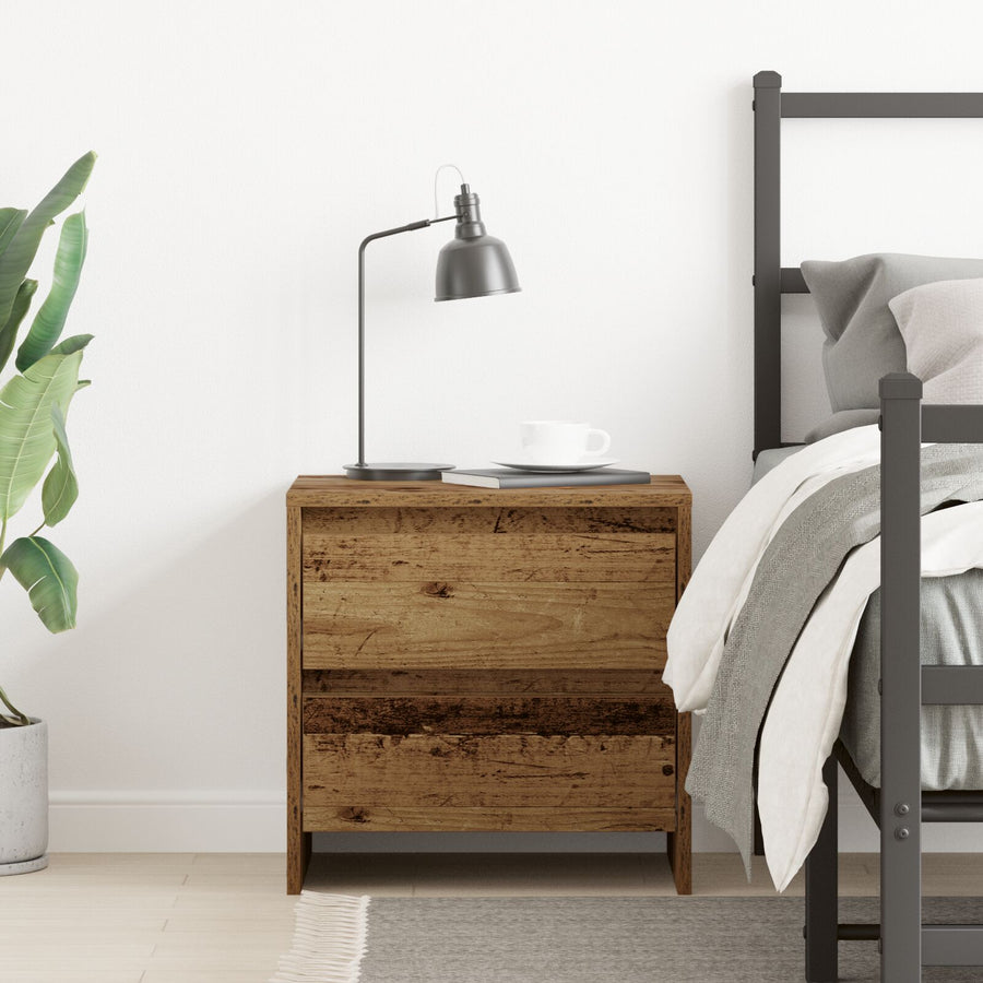 Nachtkastje 45X34X44.5 Cm Bewerkt Hout 1 Oud hout