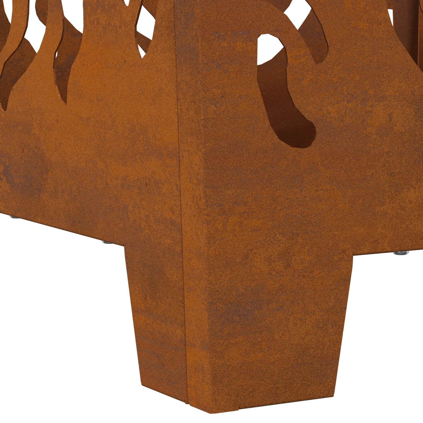 Vuurkorf Vierkant Weerbestendig Staal Verweerd staal/Bruin 40 x 40 x 40 cm