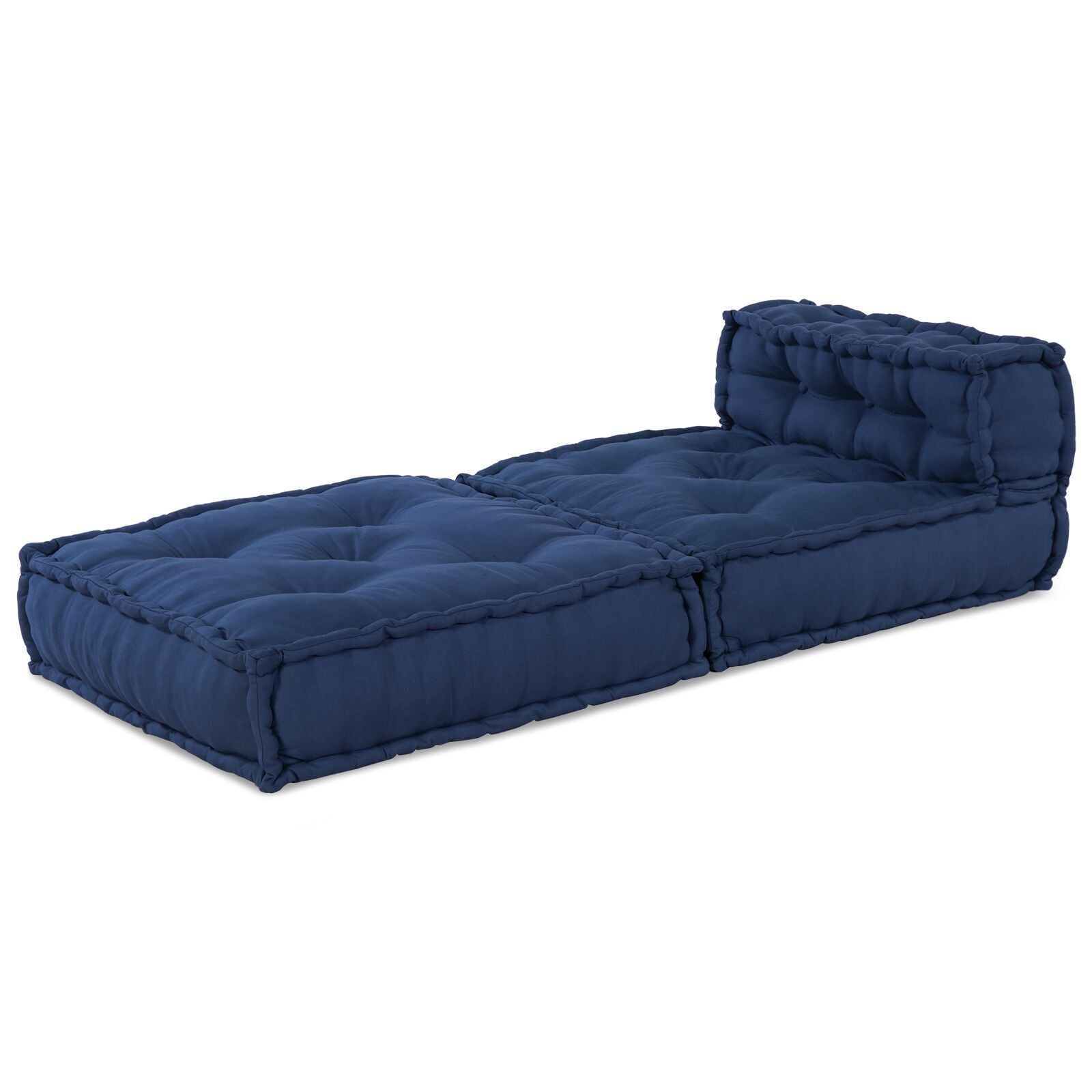 Modulaire Poef 70X70X54 Stof Indigo 70 x 70 x 54 cm Middelste bank
