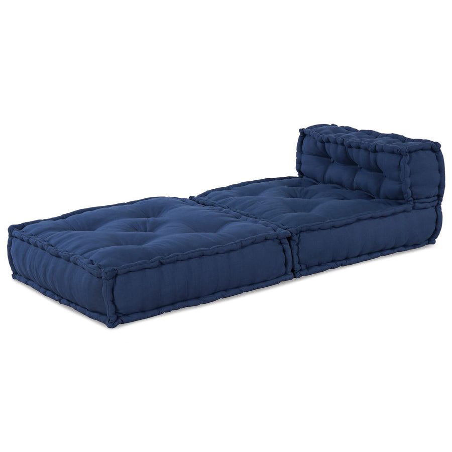 Modulaire Poef 70X70X54 Stof Indigo 70 x 70 x 54 cm Middelste bank