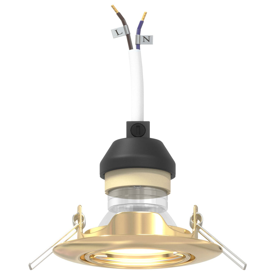 Lampen Set Van 12 Metaal, Kunststof 9 Cm Lichtgewicht Goud