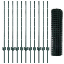 Euro Hek met 11 U Palen Groen 1x25 m Staal