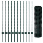 Hek 1x25 m groen staal PVC
