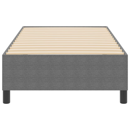 Boxspringbed Corduroy Stof Lichtgrijs 80 x 200 cm