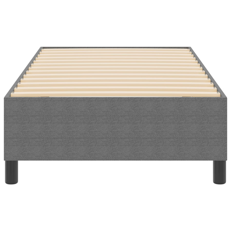 Boxspringbed Corduroy Stof Lichtgrijs 80 x 200 cm
