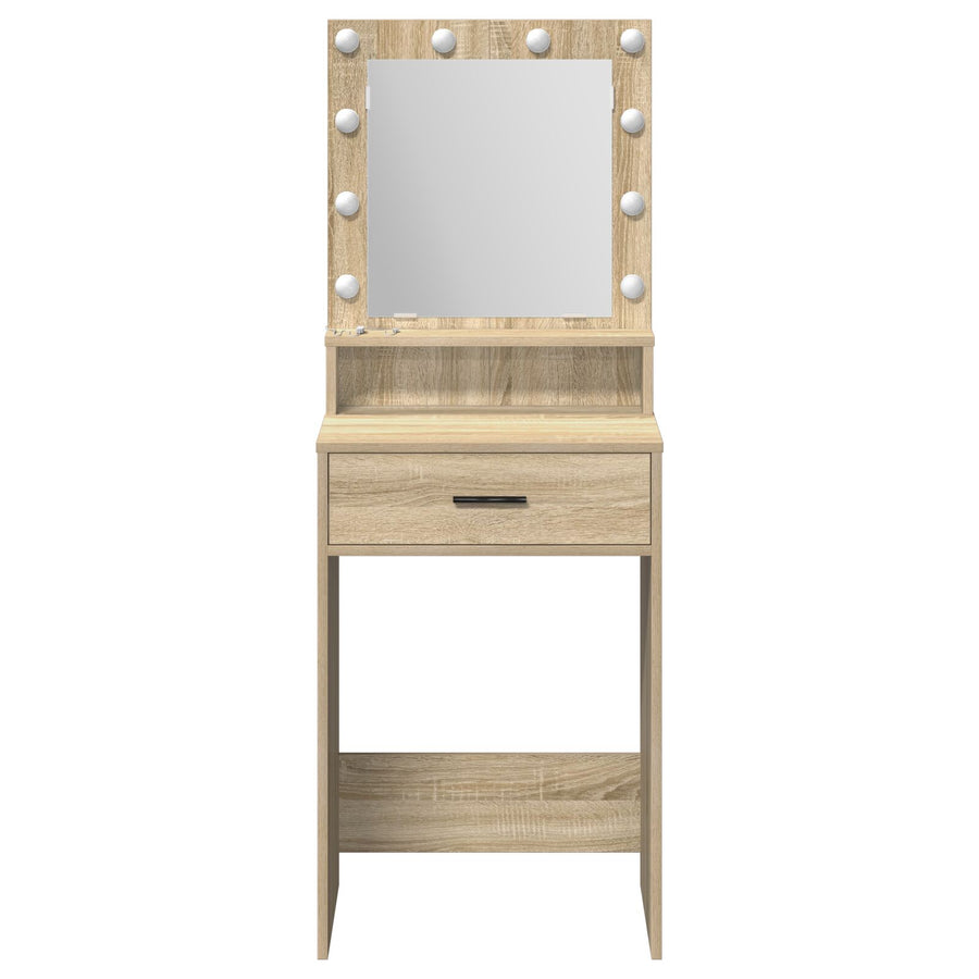 Kaptafel Met Led-Lampjes 50 x 41 x 135 cm Sonoma eiken