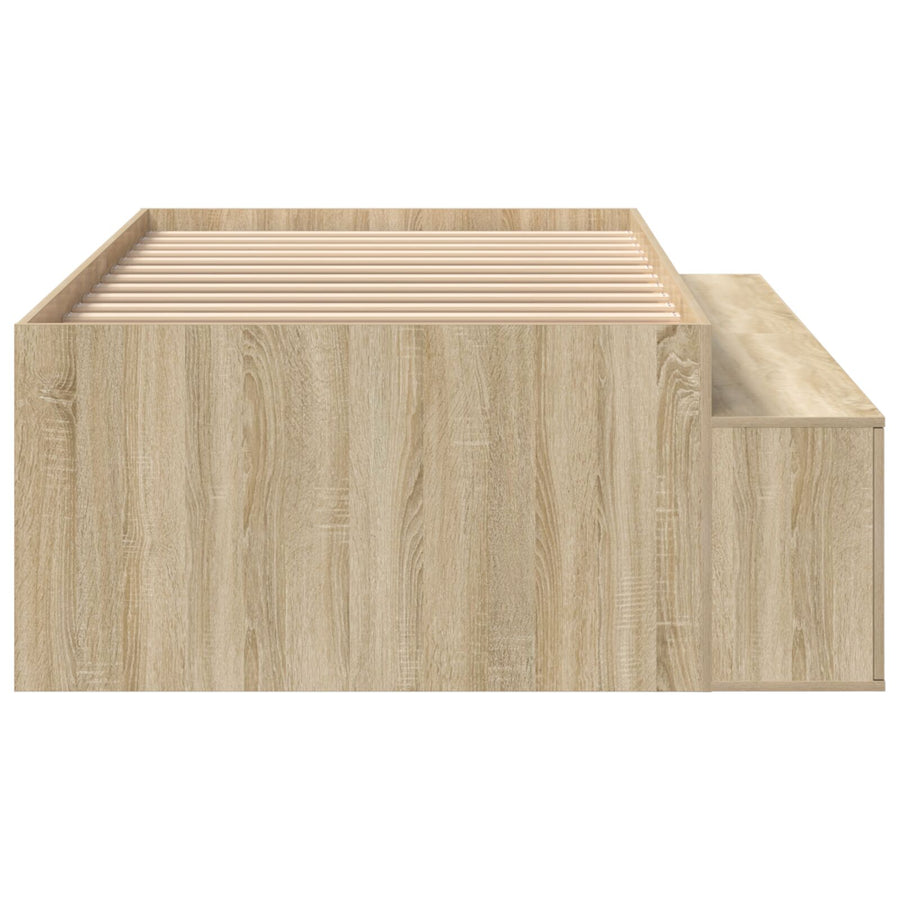 Opslag Bedframe Sonoma Eiken 75X190 Cm