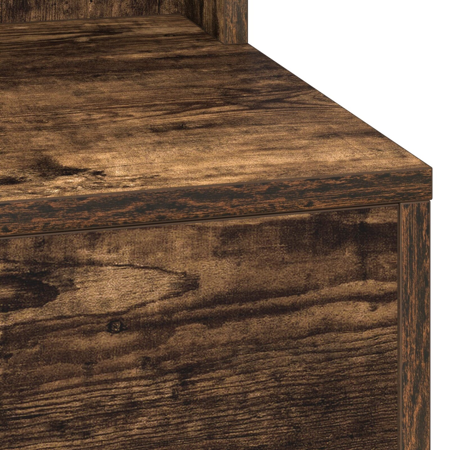 Kaptafel Met Led Verlichting - - Gerookt eiken 79 x 41 x 135 cm