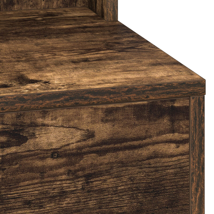 Kaptafel Met Led Verlichting - - Gerookt eiken 79 x 41 x 135 cm