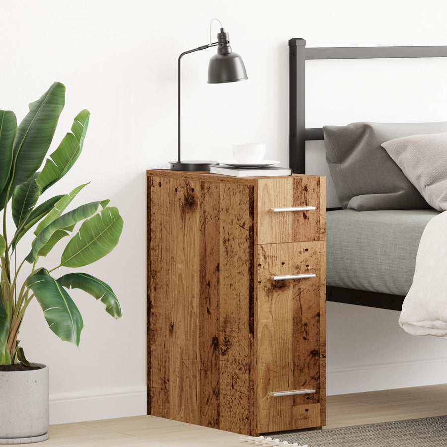 Apothekerskast Oud Hout 20X45,5X60 Cm Bewerkt Hout
