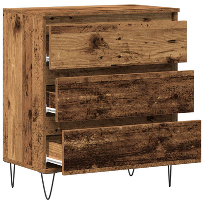 Dressoir Met Lades 60X35X70 Cm Geëngineerd Hout Oude hout