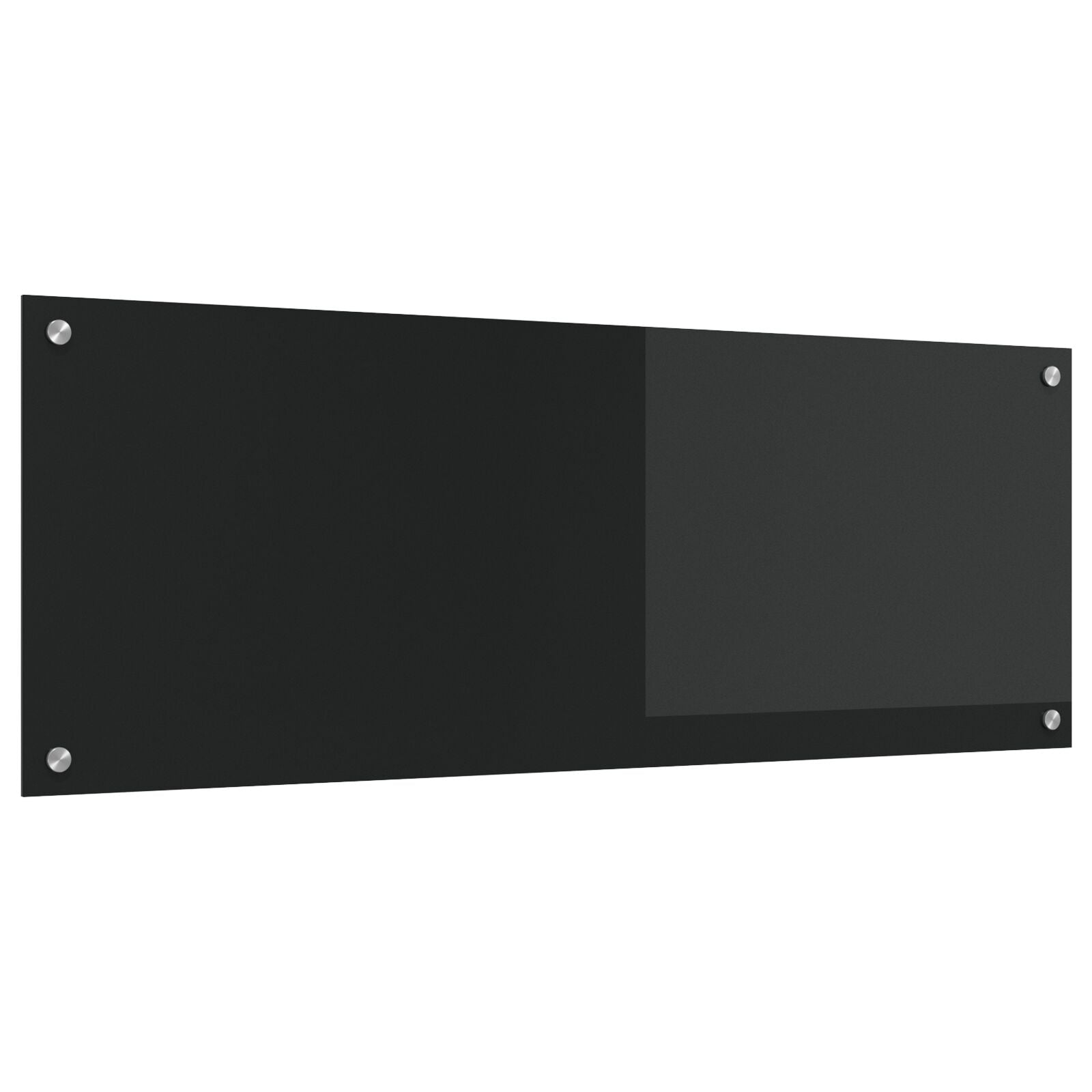 Keukenachterwand 110X40X0,6 Cm Gelaagd Glas Zwart 110 x 40 cm