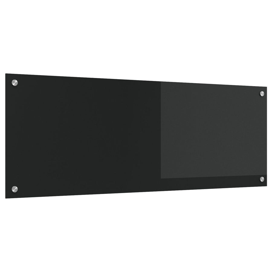 Keukenachterwand 110X40X0,6 Cm Gelaagd Glas Zwart 110 x 40 cm