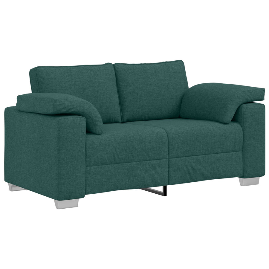 Loveseat Bank Stof Donkergroen 120 cm