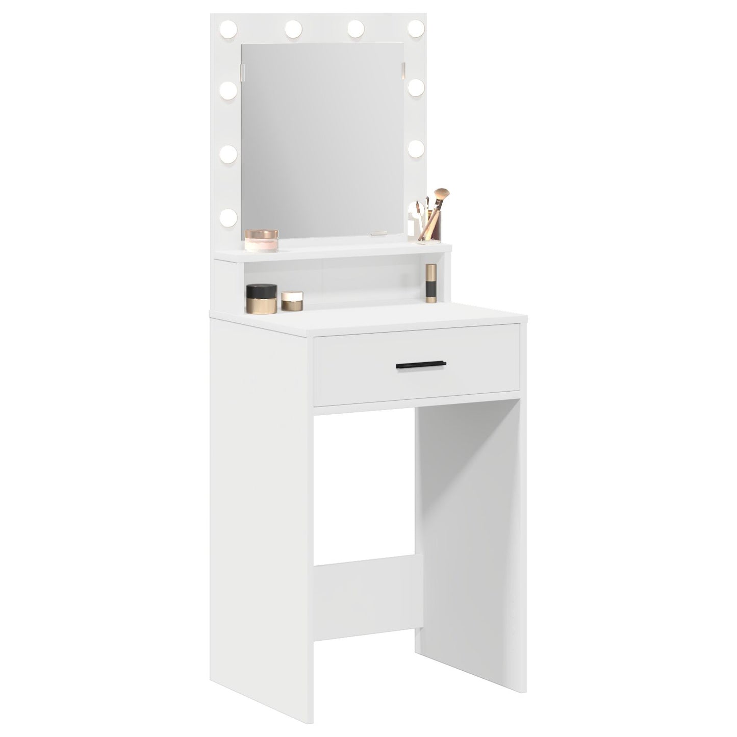 Make-Uptafel Met Led-Lampjes 50 x 41 x 135 cm Wit