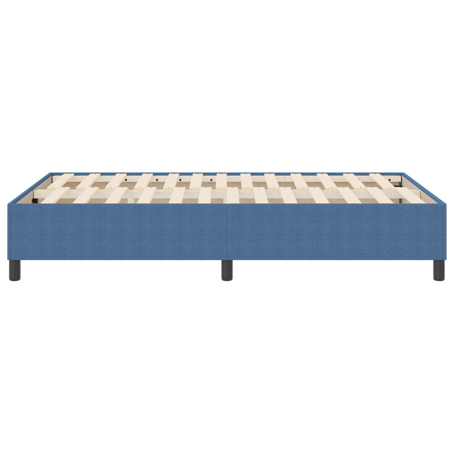 Boxspring Bed Corduroy Stof Blauw 120 x 200 cm