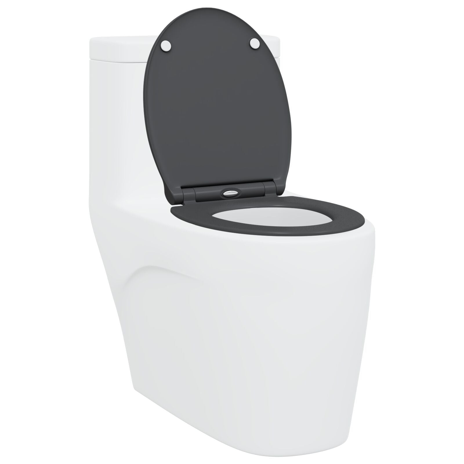Quick Release Toiletbril Met Soft Close Duroplast Anthraciet