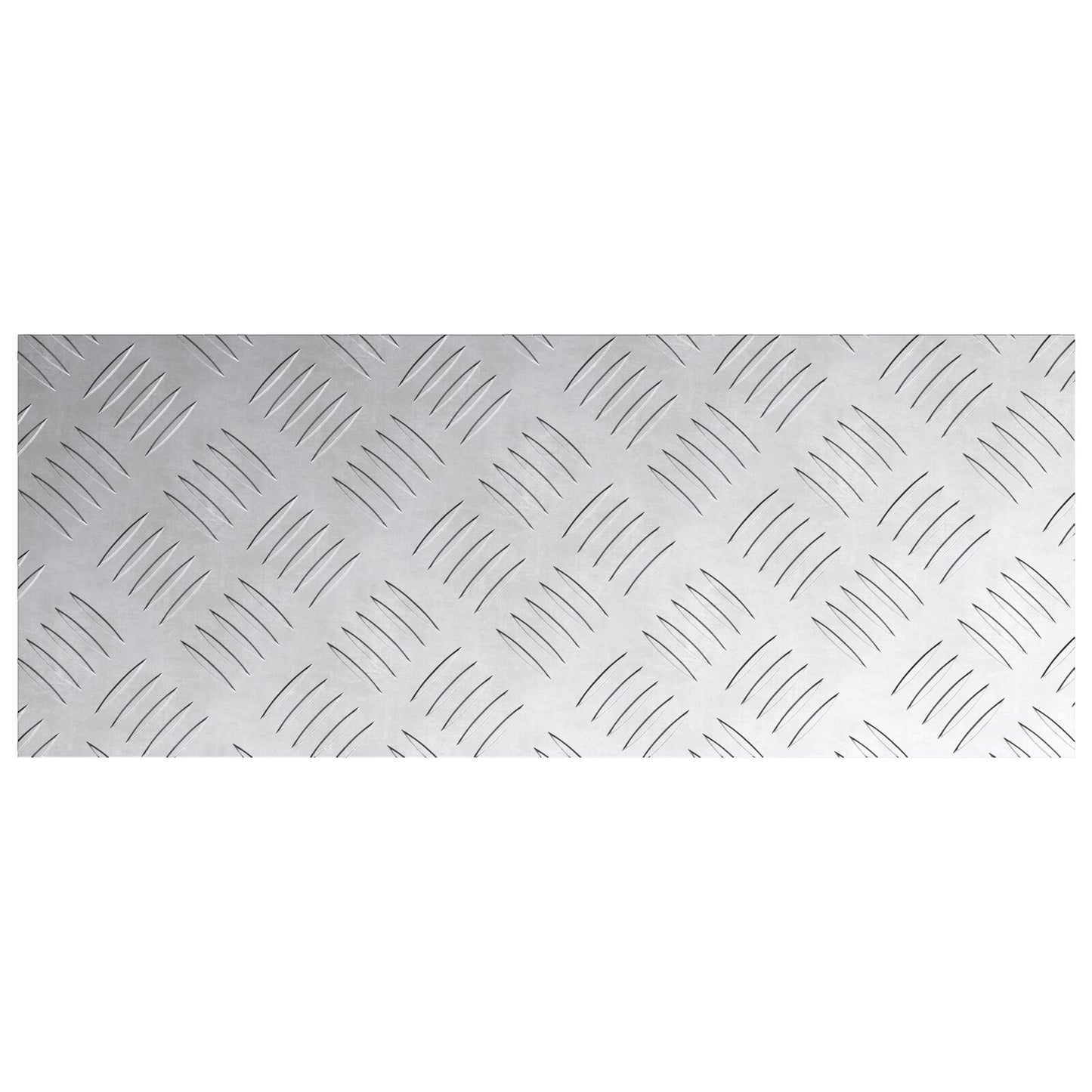 Aluminium Checker Platen 4 Stuks Anti-Slip 50X20 Cm 50 x 20 x 0.3 cm Rechthoekig