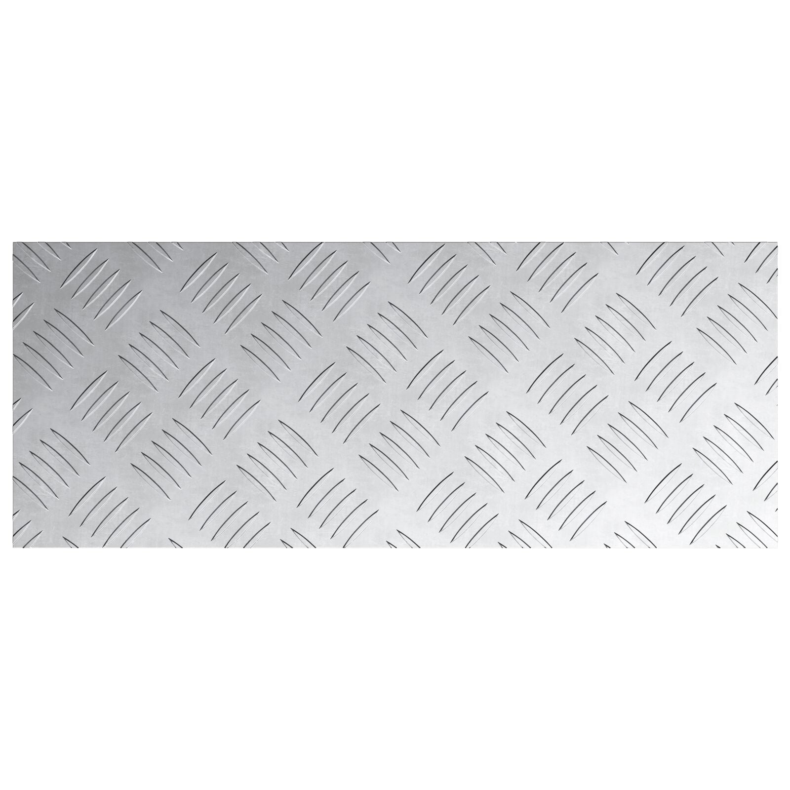 Aluminium Checker Platen 4 Stuks Anti-Slip 50X20 Cm 50 x 20 x 0.3 cm Rechthoekig