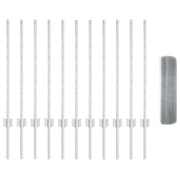 Draadomheining 0.8x25 m staal zilver met 11 U-palen