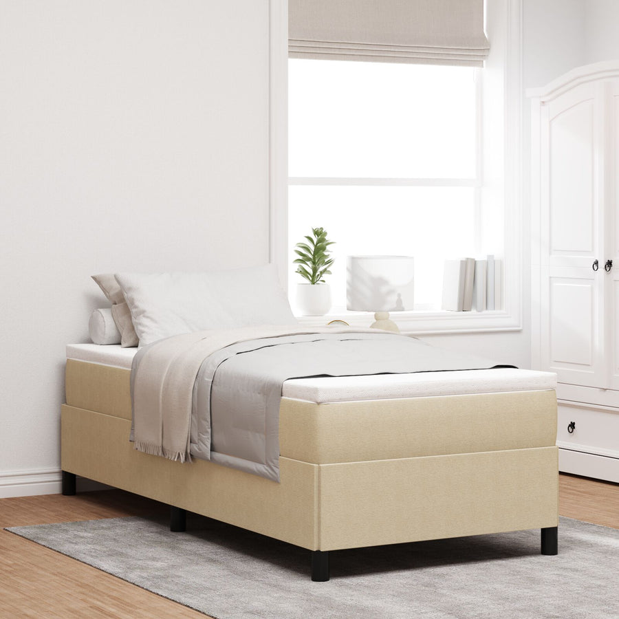 Bedframe Corduroy Stof Lichtgroen grijs 80 x 200 cm