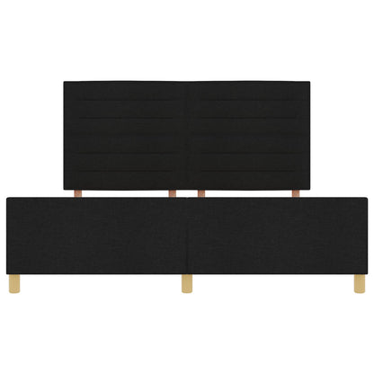 Bedframe Zwart 180X200 Cm Stof Crème