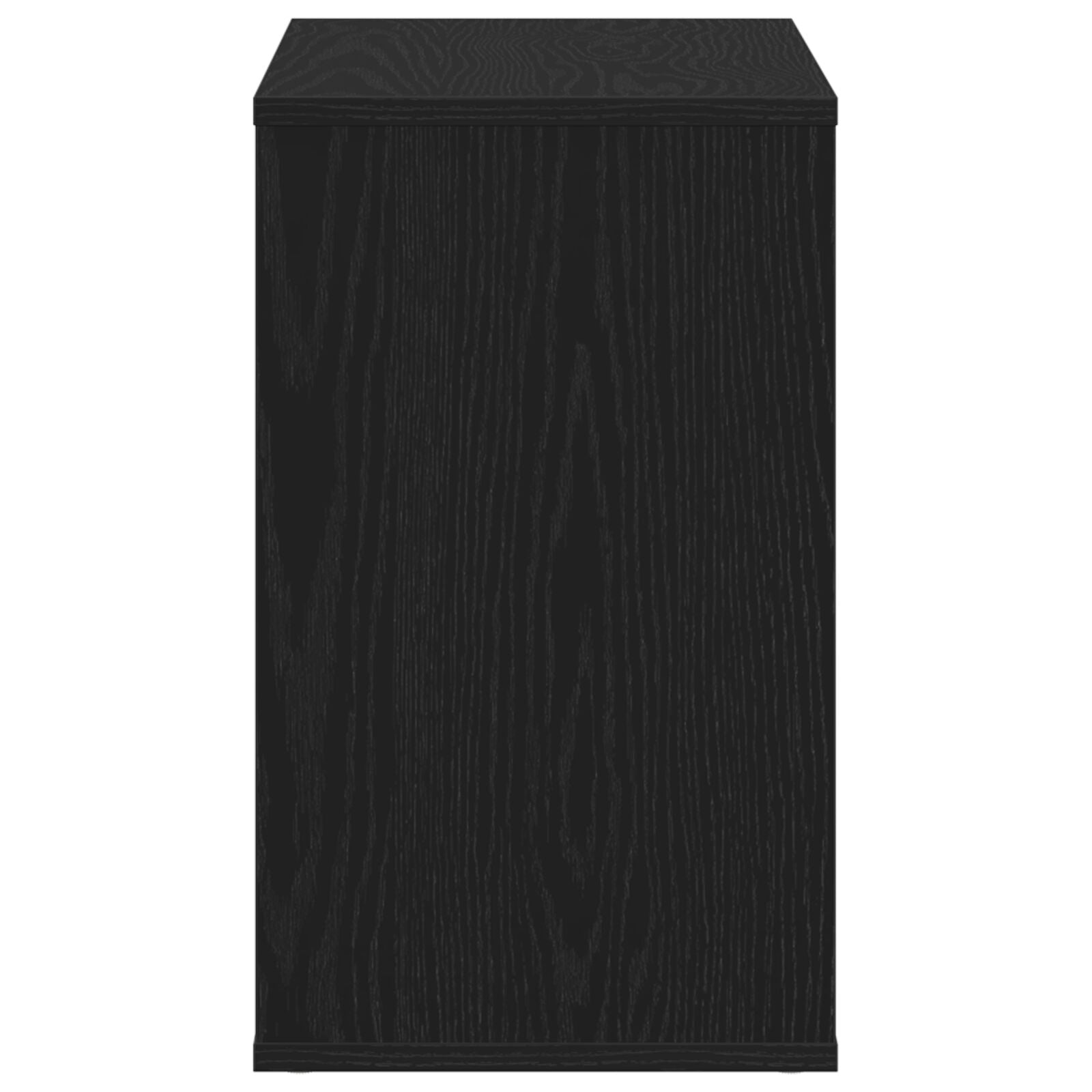 Dressoir Zwart Eik 60X30X50 Cm Bewerkt Hout