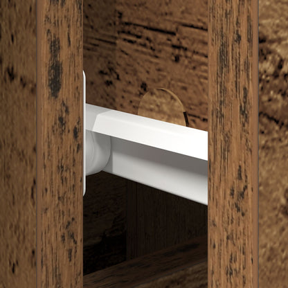 Dressoir Met Deuren & Lades Oud Hout 101,5X35X70 Cm