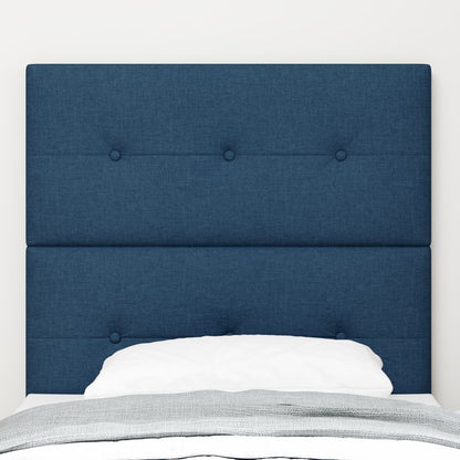 Hoofdbord Met Knoop-Tufting Stof Blauw 80 cm Hoog hoofdbord
