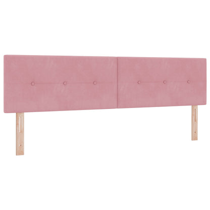 Hoofdbord Met Knopen Velours Roze 180 cm Laag hoofdbord