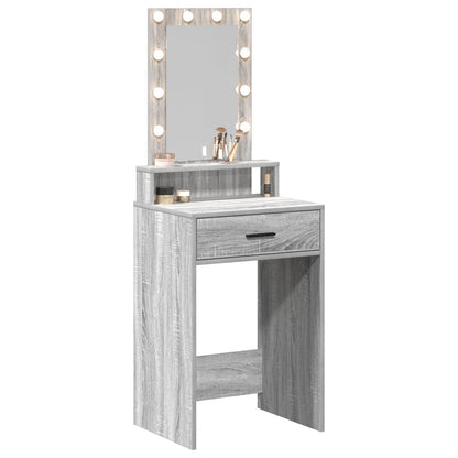 Kaptafel Met Led-Verlichting Grijs sonoma 50 x 41 x 140 cm