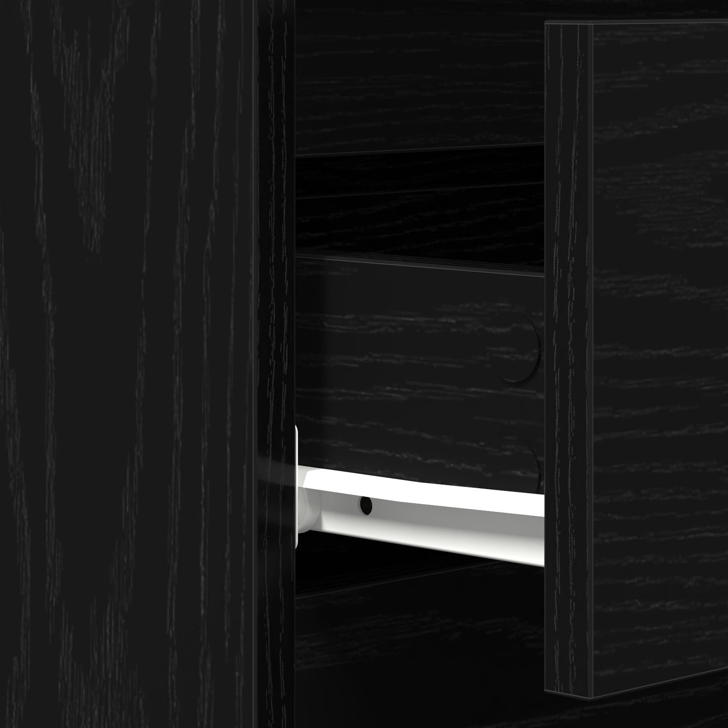 Dressoir Met Laden 60X35X70 Cm Engineered Hout Zwart eiken