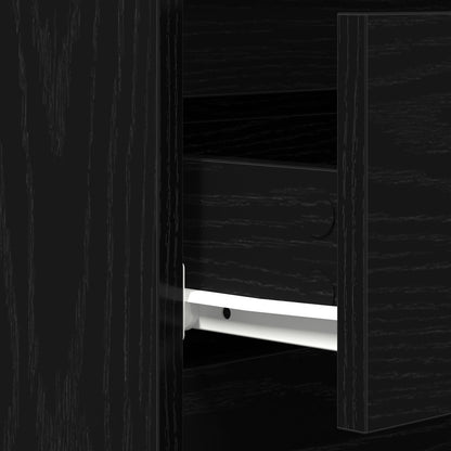Dressoir Met Laden 60X35X70 Cm Engineered Hout Zwart eiken