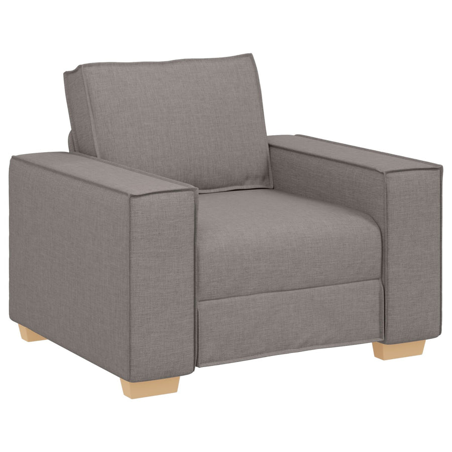 3-Delige Bankset Met Kussens Stof Taupe