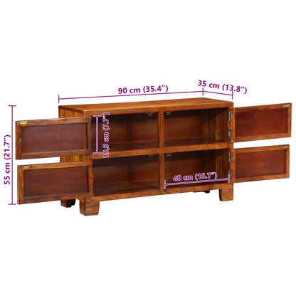 Schoenenkast 90X35X55 Cm Massief Acaciahout