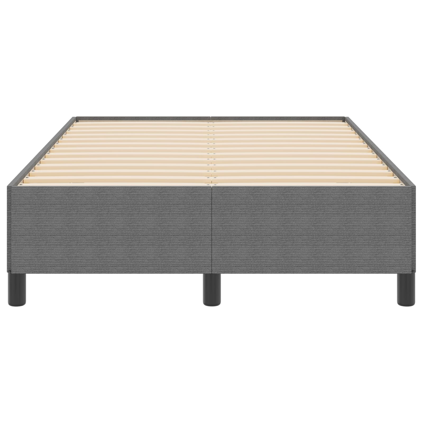 Bedframe Katoen Corduroy Lichtgrijs 120 x 200 cm