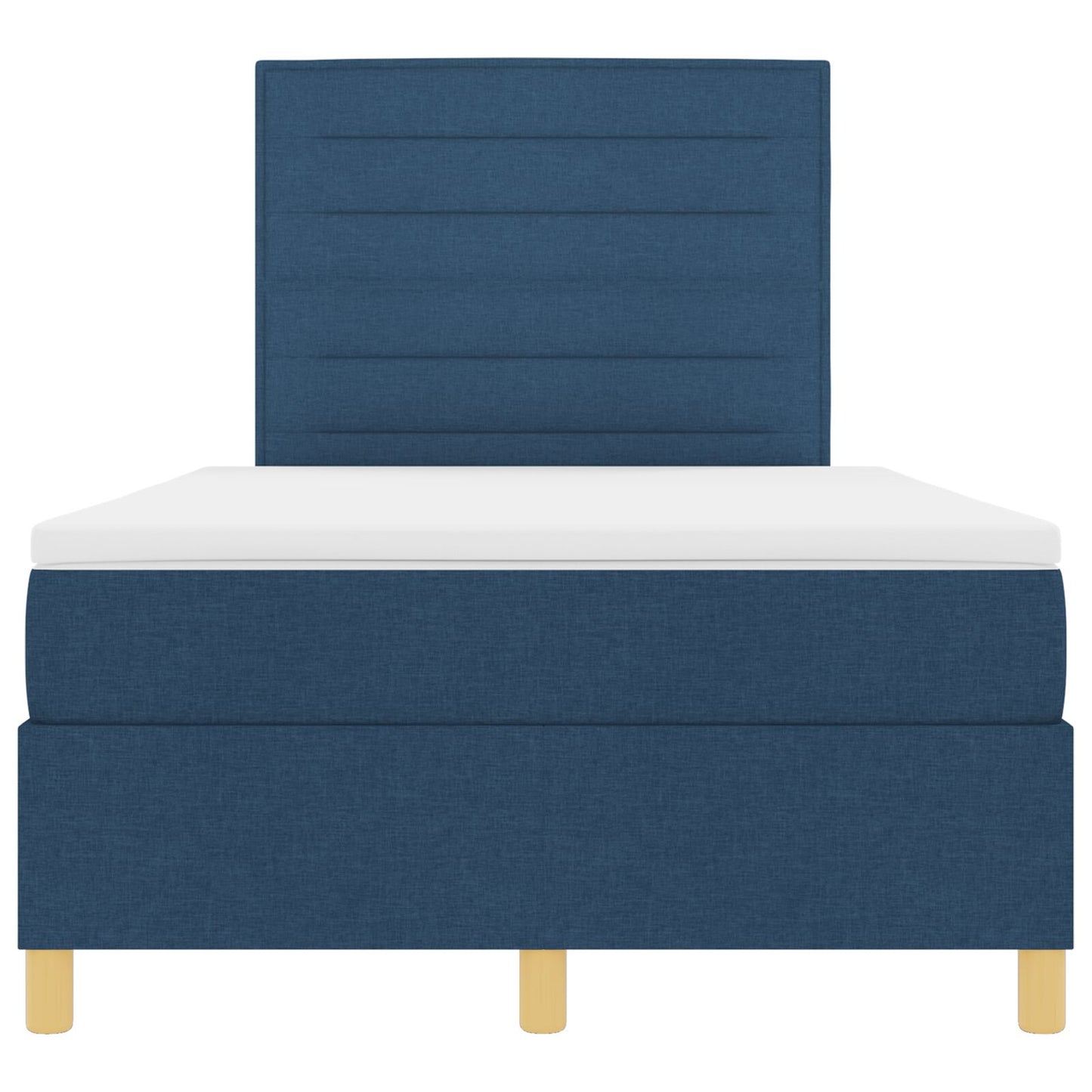 Boxspring Bed Met Matras Blauw 120X200 Cm Stof Blauw