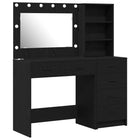 Console table with drawer Black 78.5 x 41 x 135 cm Engineered wood