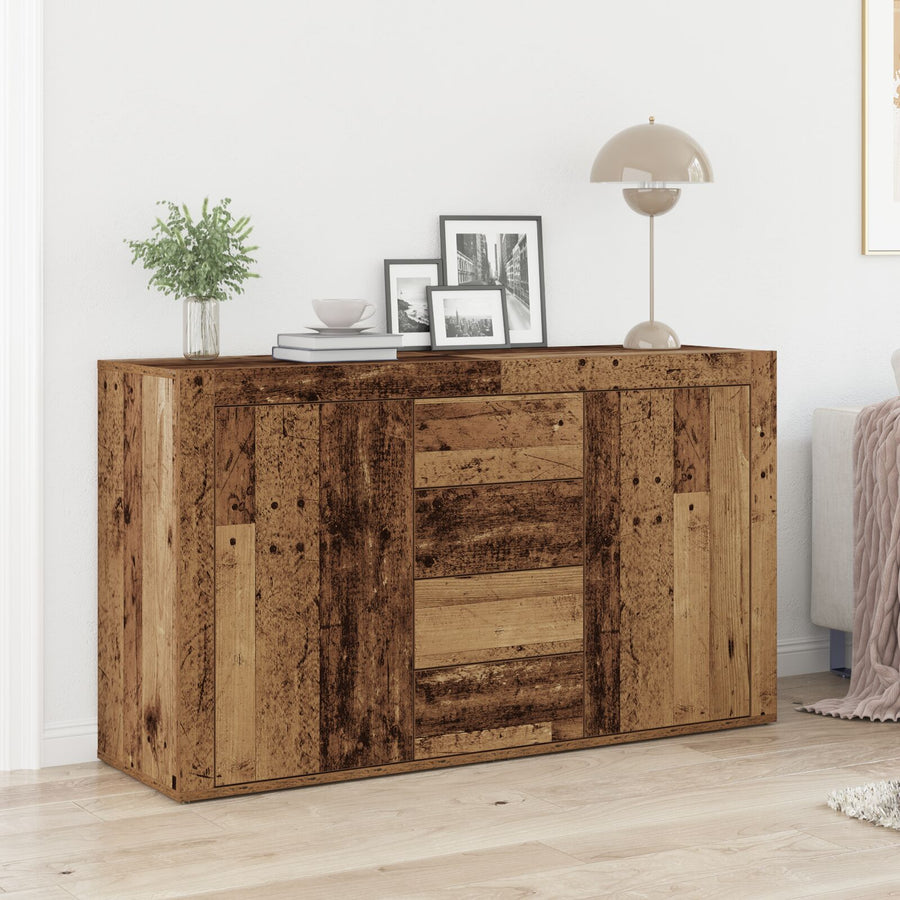 Dressoir Oud Hout Massief Gerecycled Hout 120 X 36 X 69 Cm