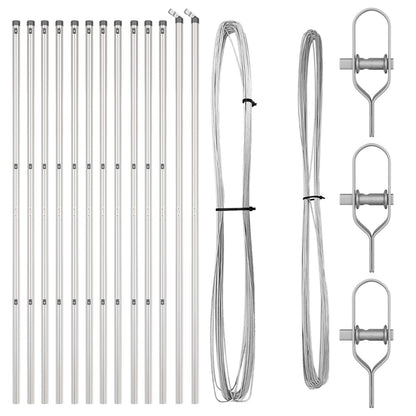 Heipalen 13 Stuks Ø32 Mm 210 Cm Gegalvaniseerd Staal