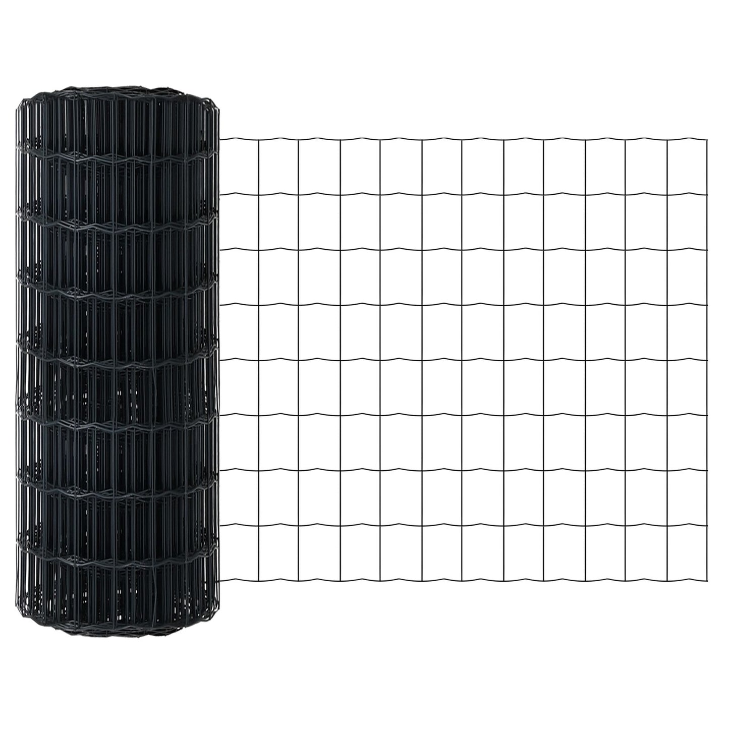 Eurohek Met 11 U-Paaltjes Grijs 0,6X25 M Staal
