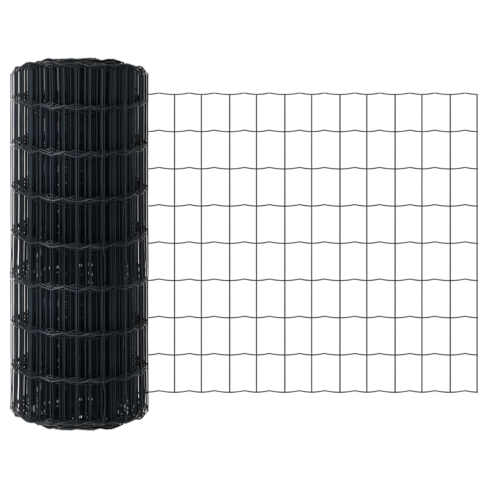 Eurohek Met 11 U-Paaltjes Grijs 0,6X25 M Staal