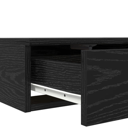 Nachtkastjes Hout Nachtkastje Zwart eiken 150 x 36.5 x 16.5 cm