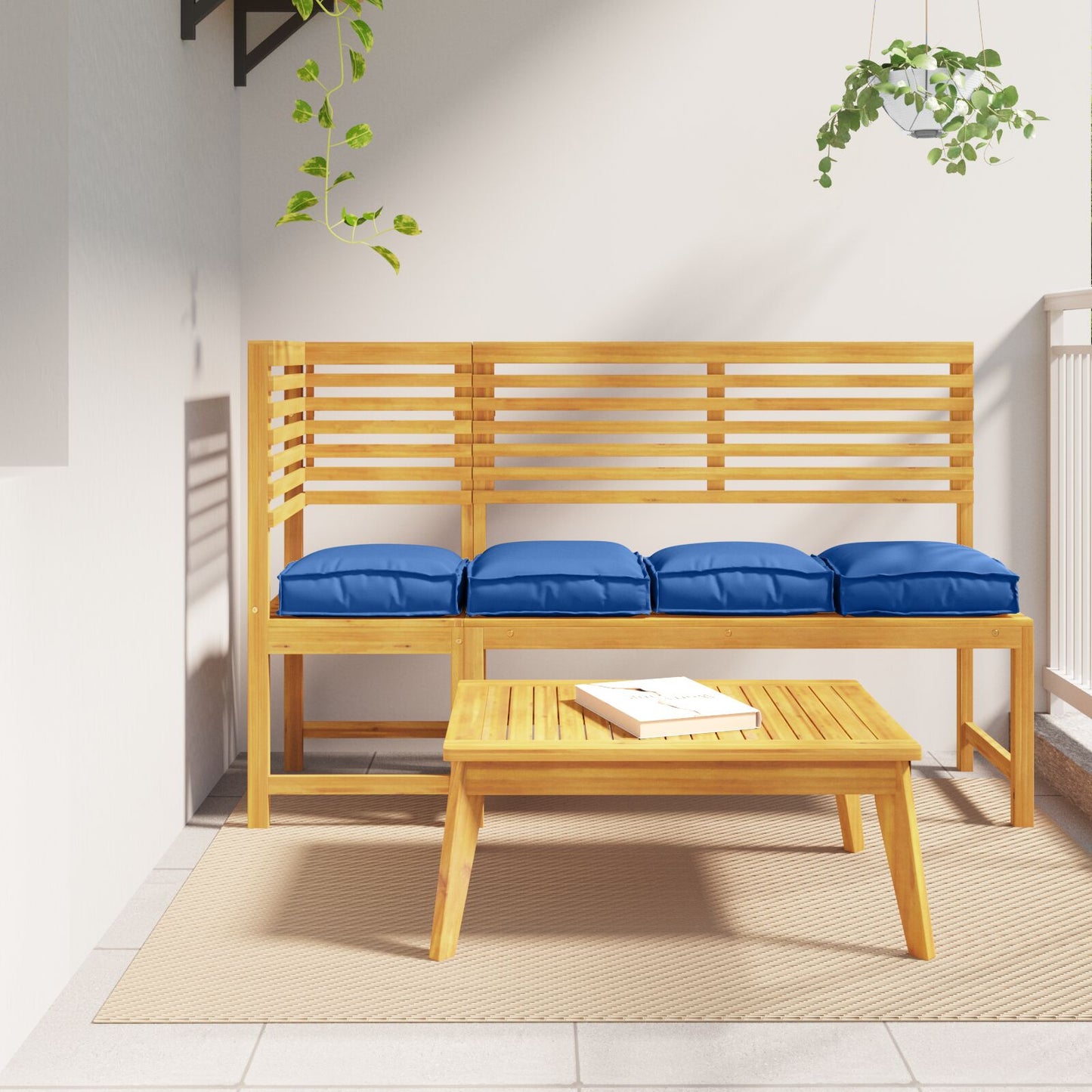 Pallet Kussens Voor Zit 4 Stuks 40X40X8 Cm Oxford Stof Koninklijk blauw