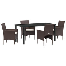 5-Delige Tuindining Set Bruin Poly Rattan