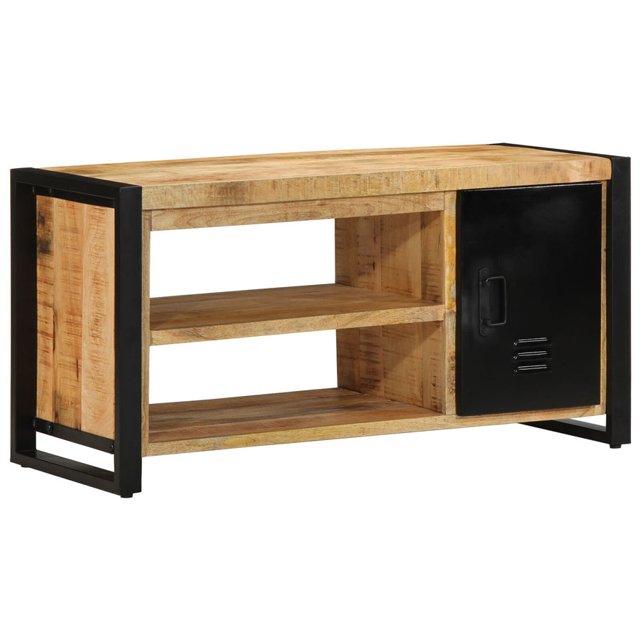 Schoenbank 100X40X50 Cm Massief Hout Ruw Mangohout
