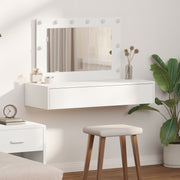 Wandkaptafel wit 100x40x70 cm MDF met LED