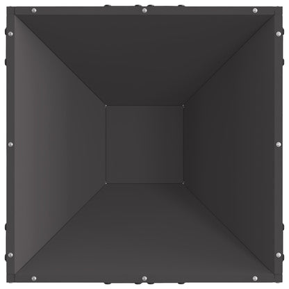 Vuurplaats Vierkant Zwart 50X50X35 Cm Staal